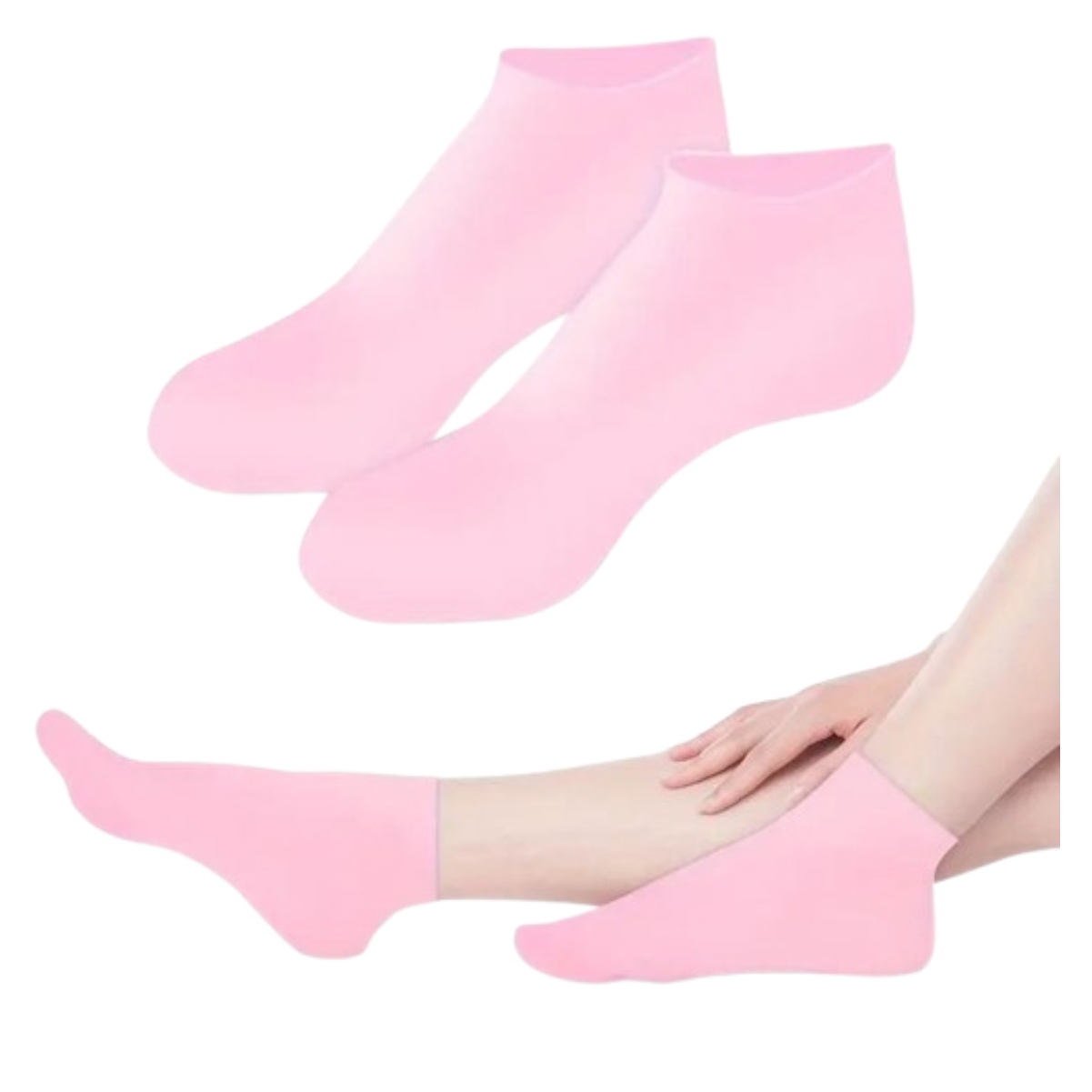 Medias en silicona de Gel Hidratante spa